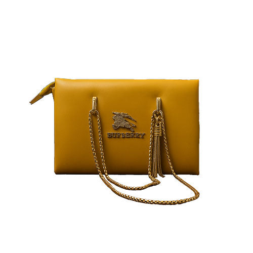 "Bubberry" Gold Chain Sling Bag (Burberry-Inspired, Likely Counterfeit)